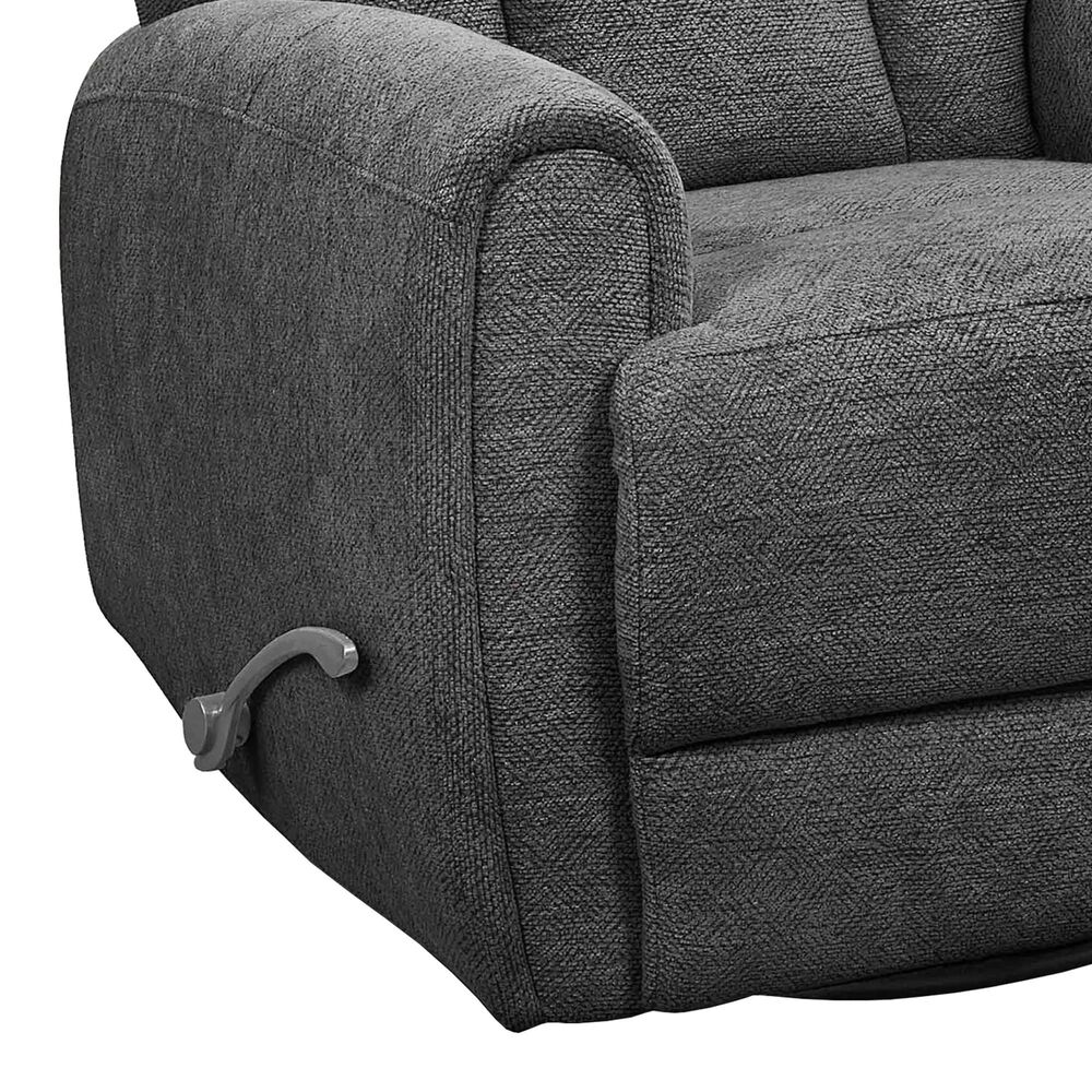 Simeon Collection Natalia Manual Swivel Glider Recliner in Nightfall, , large