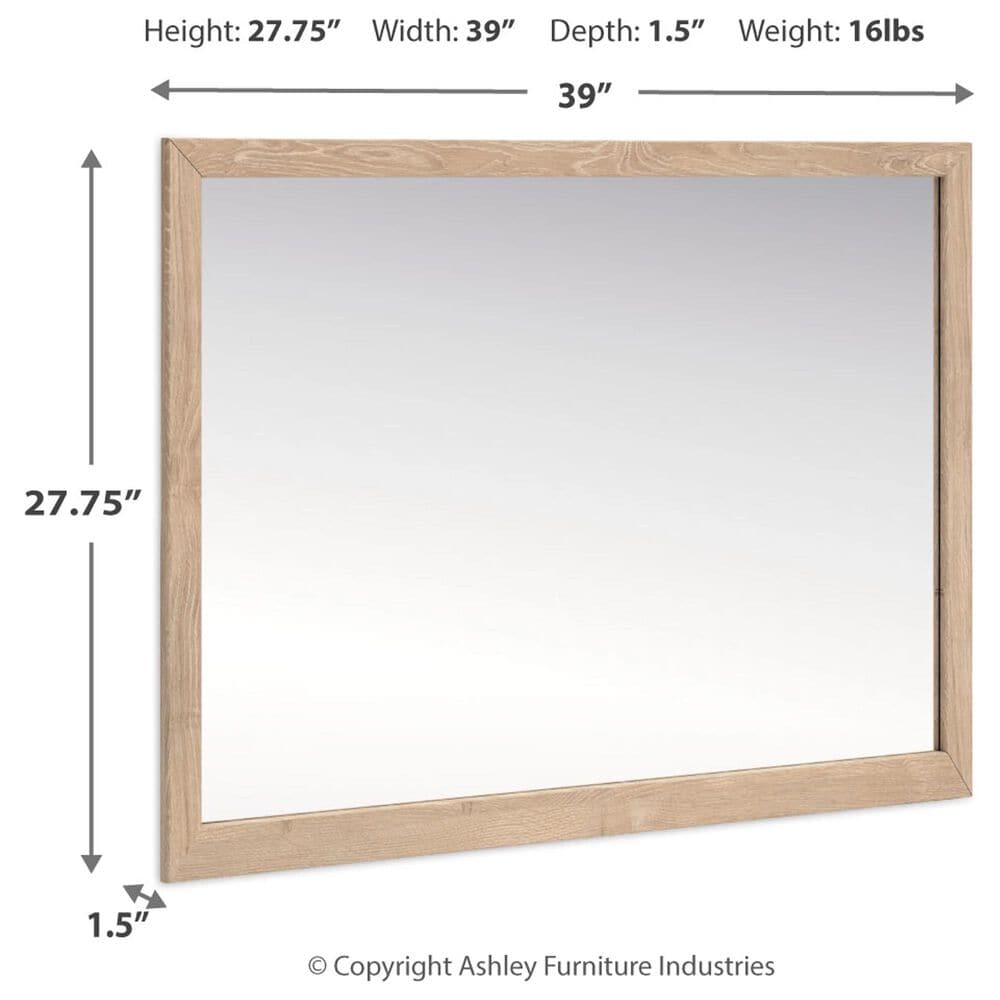 Ashley Cielden Bedroom Mirror in Tan, , large