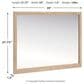 Ashley Cielden Bedroom Mirror in Tan, , large