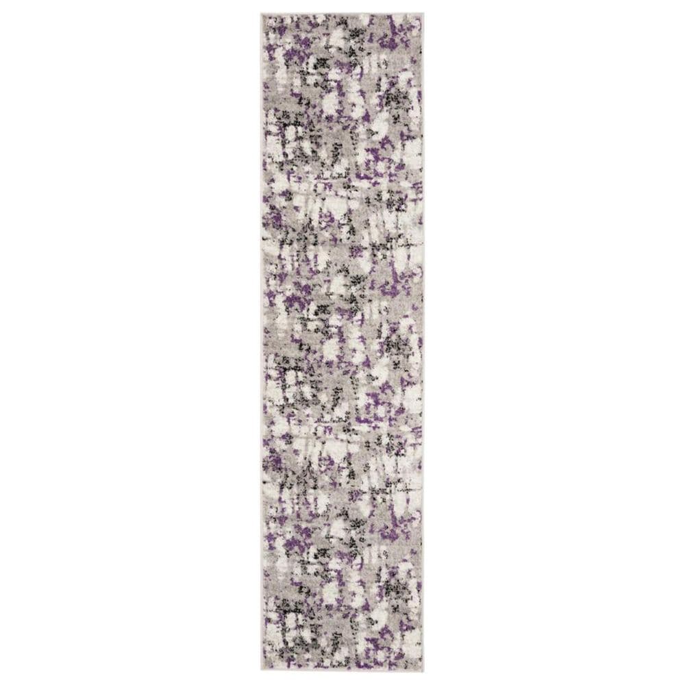 Safavieh Skyler SKY193R 2" x 12" Gray and Purple Runner, , large