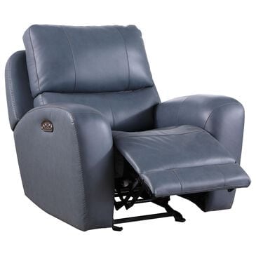 Italiano Furniture Cambria Power Glider Recliner with Power Headrest in Blue, , large