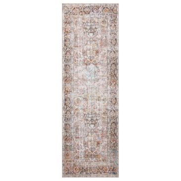 Loloi Adrian 2" x 5" Sunset and Charcoal Area Rug, , large