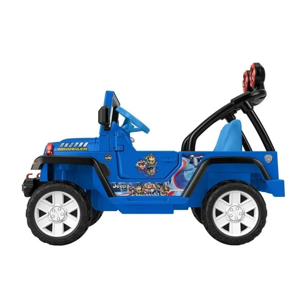 Fisher Price Paw Patrol Mighty Movie Jeep Wrangler Ride On Vehicle in Blue, , large