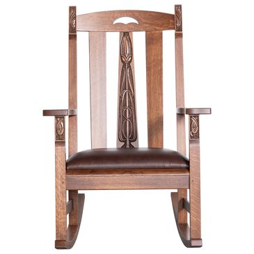 Stickley Furniture Collector Edition LaSalle Rocker with Lodge Frame in Colman Boot, , large
