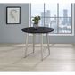 OSP Home Brooklyn End Table in Black and Brushed Nickel, , large