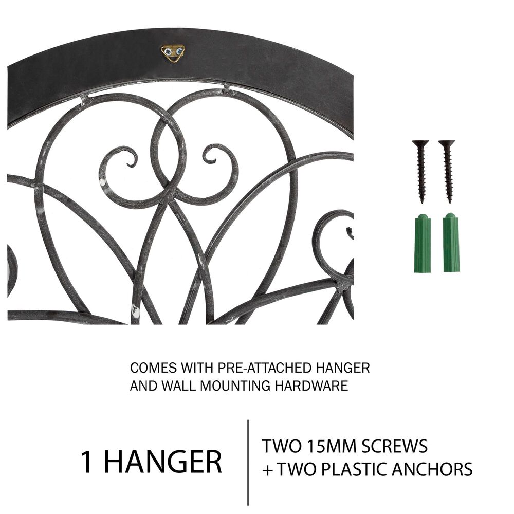 Timberlake Hastings Home Medallion Wall Decor in Gray, , large