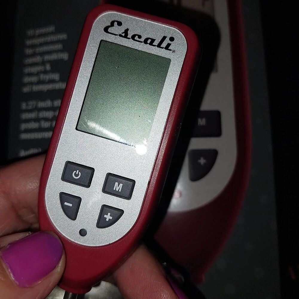 Kitchen Supply Digital Candy and Deep Fry Thermometer in Red, , large