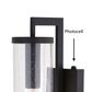 Vaxcel Morgan Park 20" 1-Light Dusk-to-Dawn Sensor Outdoor Wall Sconce in Matte Black, , large