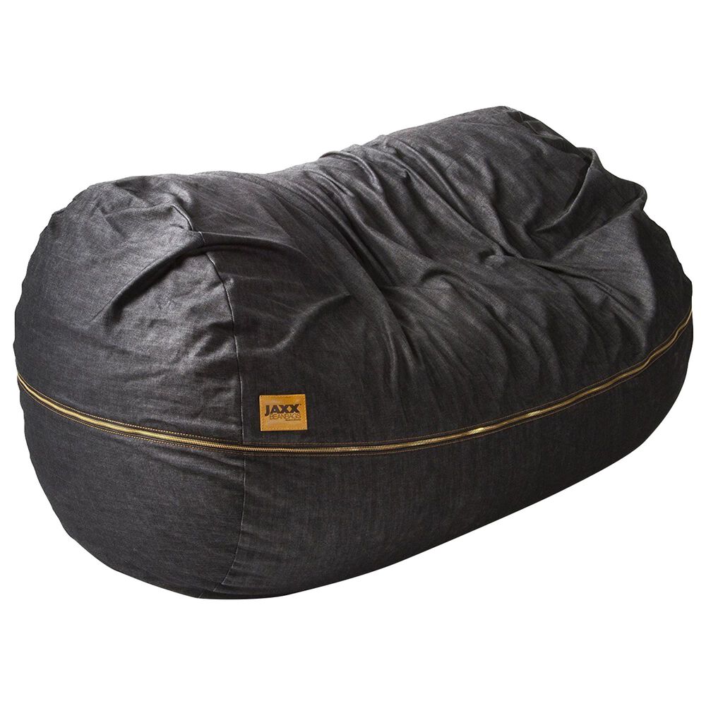 Jaxx Sacks 7' Bean Bag Sofa in Black, , large