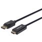 Manhattan 3" 4K DisplayPort to HDMI Cable in Black, , large