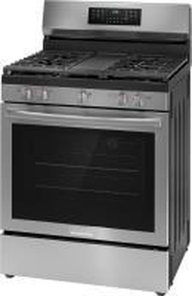 Frigidaire Gallery 30&quot; Rear Control Gas Range with Total Convection in Stainless Steel, , large