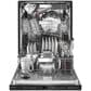 KitchenAid 24" Built-In Pocket Handle Dishwasher with FreeFlex 3rd Rack and LED Interior Light in Black Stainless Steel, , large