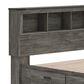 Ashley Frandern Full Bookcase Bed with Storage in Warm Gray, , large