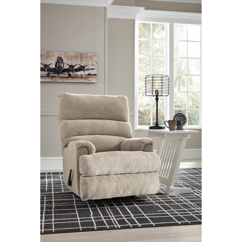 Signature Design by Ashley Man Fort Manual Rocker Recliner in Dusk, , large