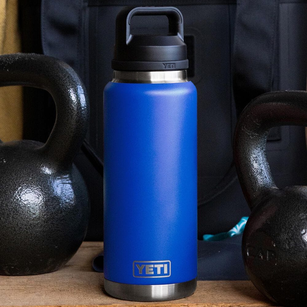 YETI Rambler 36 Oz Bottle with Chug Cap in Royal Blue, , large