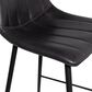 Moe"s Home Collection Alibi Counter Stool in Black Faux Leather, , large