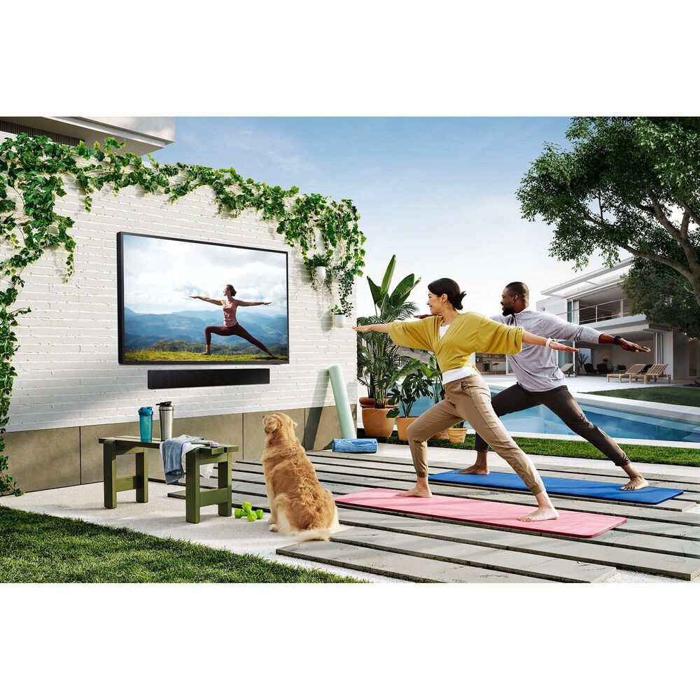 Samsung 75&quot; Class 4K The Terrace Full Sun QLED Outdoor TV in Titan Black - Smart TV, , large