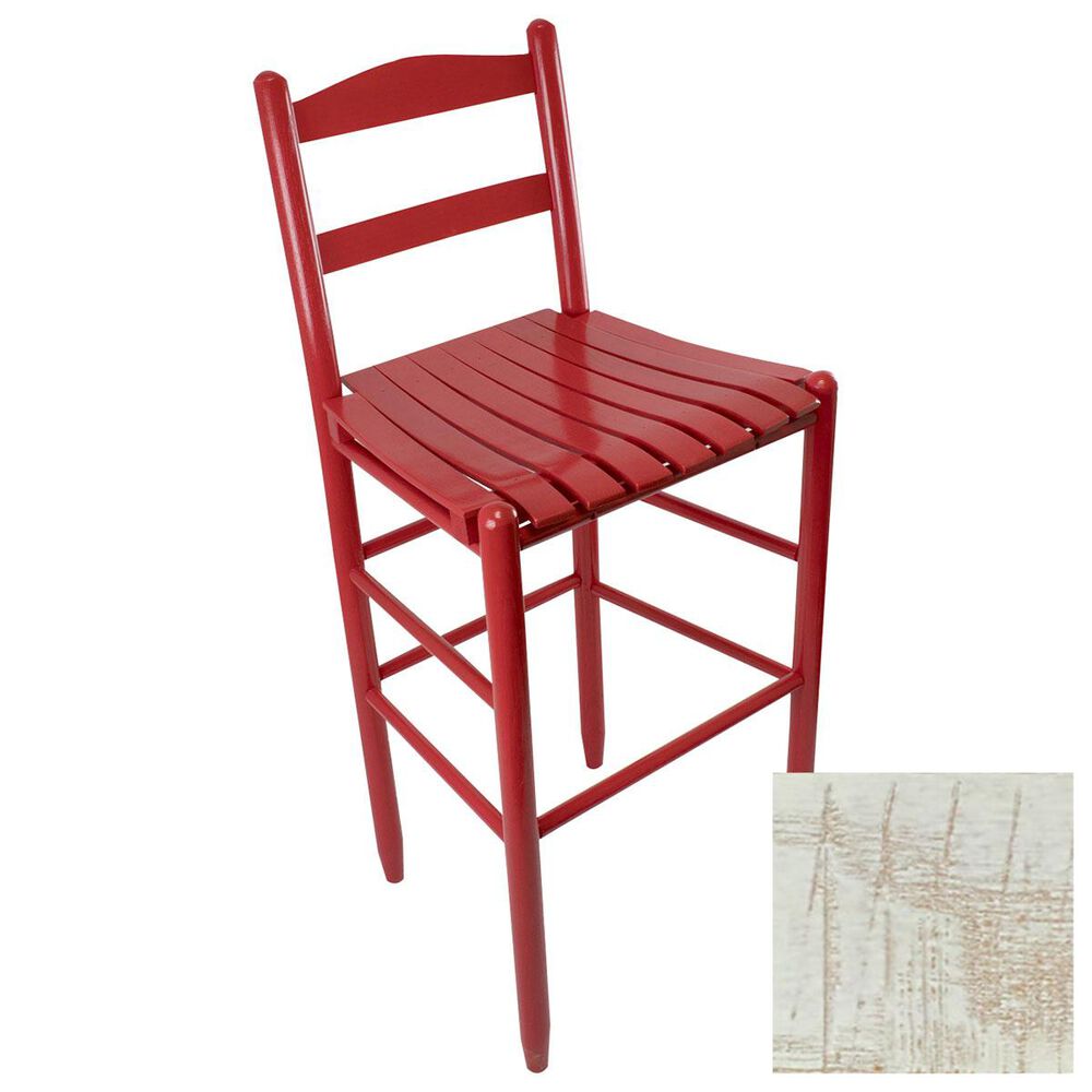 Lakeside Penrose Ladderback Barstool in Woodleaf White, , large