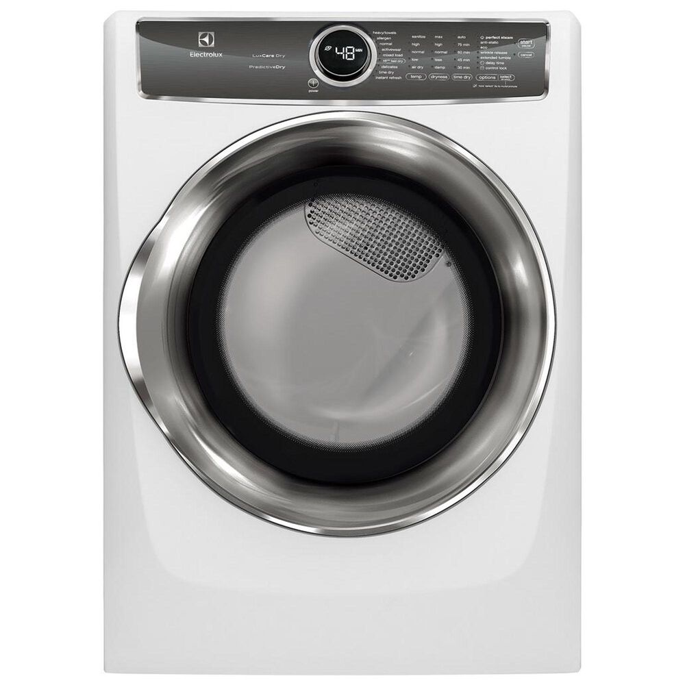 Electrolux 8.0. Cu. Ft. Front Load Perfect Steam Electric Dryer with PredictiveDry and Instant Refresh in White, , large