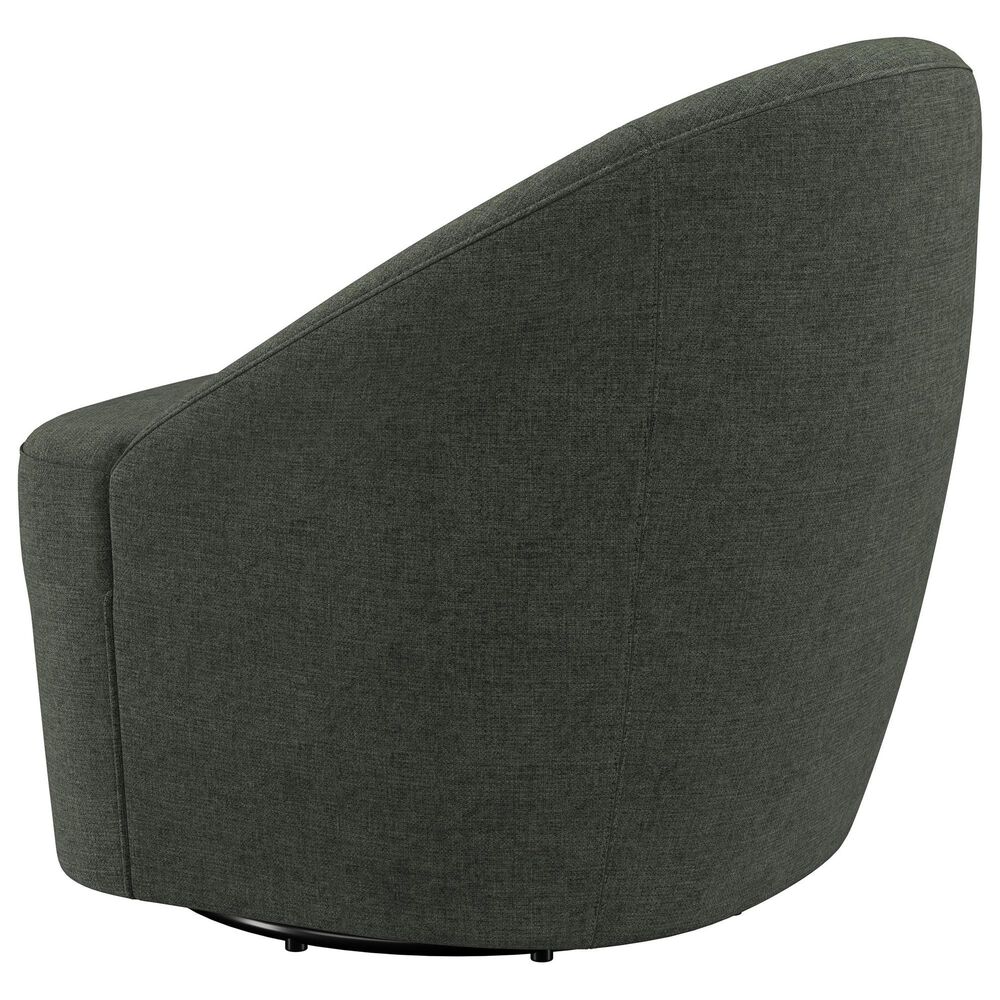 Coaster Leon Swivel Chair in Hunter Green, , large