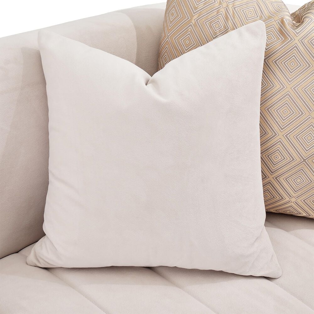 Vista Haus Ariana Stationary Sofa in Beige Velvet, , large