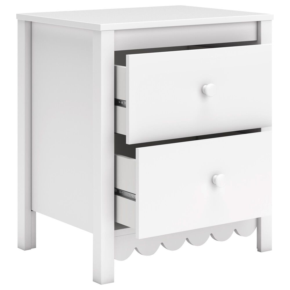 Ashley Hallityn Nightstand in Matte White, , large
