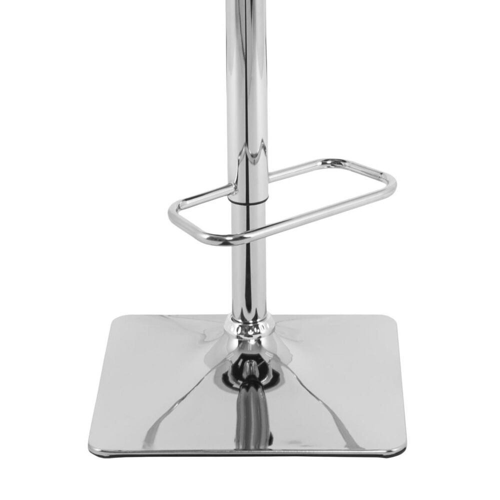 CorLiving Adjustable Square Base Barstool in Dark Blue &#40;Set of 2&#41;, , large