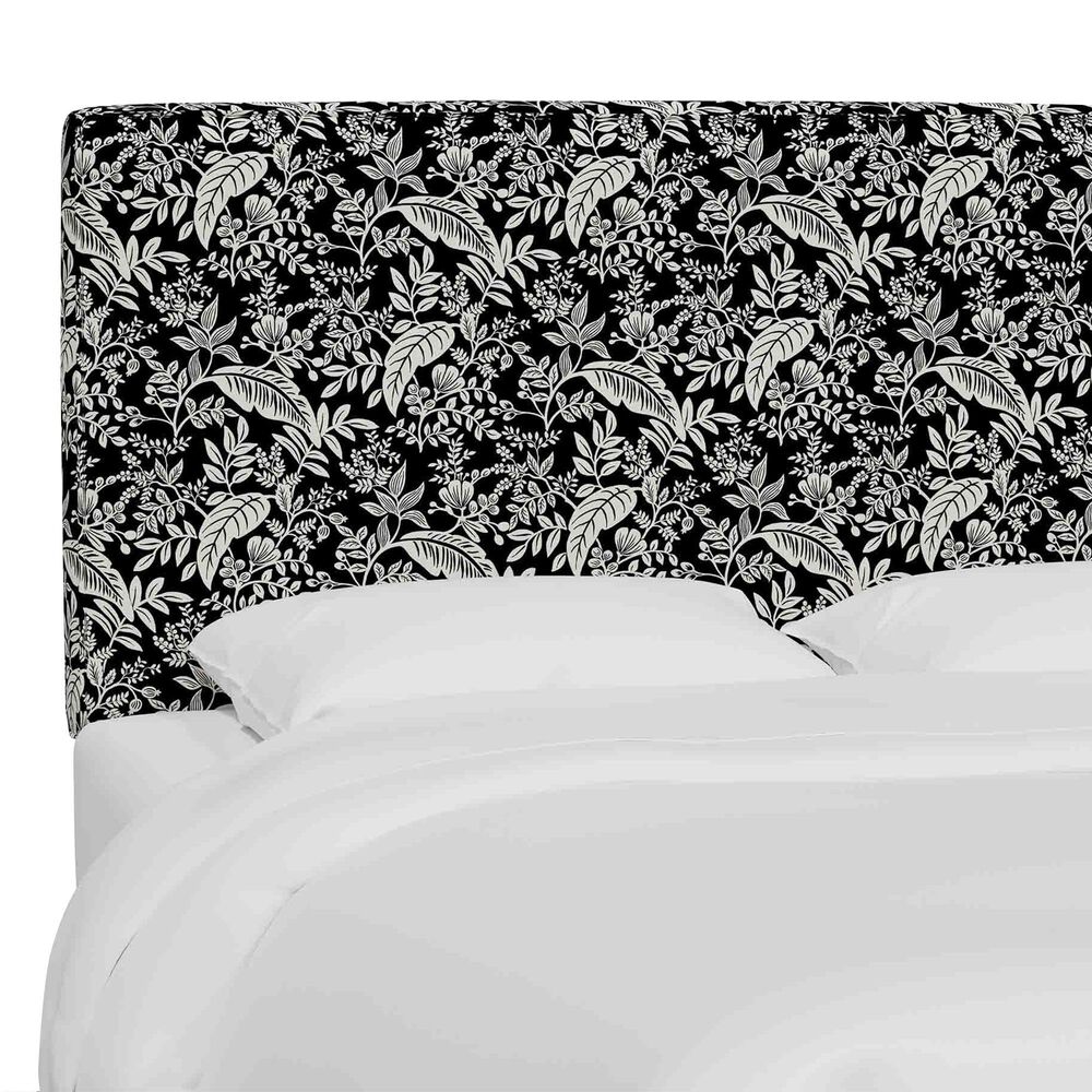 Skyline Furniture Elly California King Headboard in Canopy Black and Cream, , large