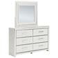 Ashley Zuraleus 5-Piece Queen Upholstered Platform Bedroom Set in Matte White, , large