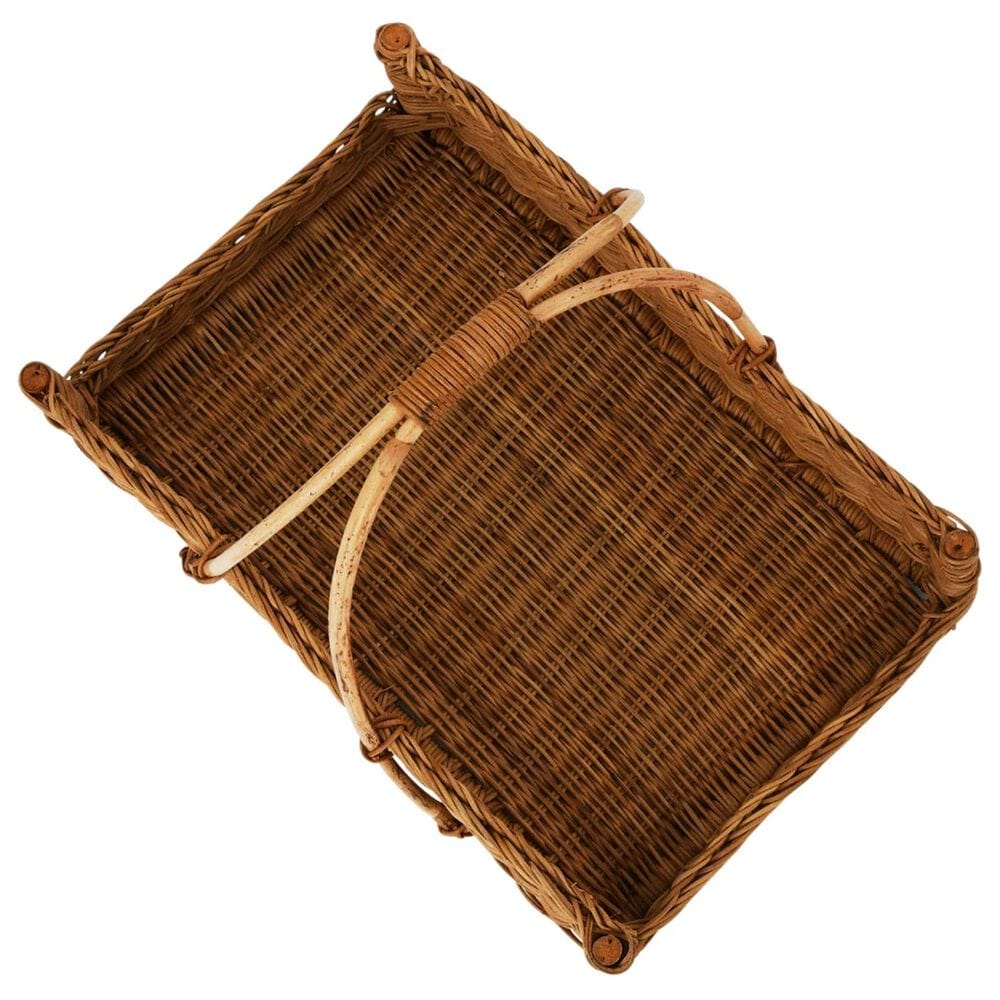 Creative Coop Decorative Handwoven Rattan Hanging Basket in Natural, , large