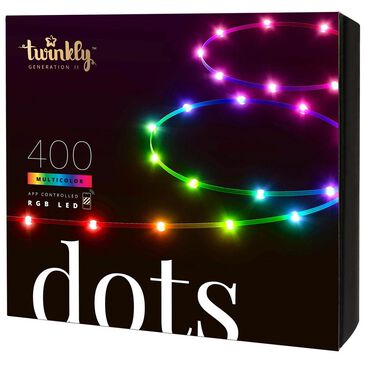Twinkly 400L RGB Dots Light, 65 ft. long, Black, BT+WiFi, Gen II, IP44, , large