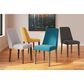 Ashley Lyncott Dining Chair with Gray Cushion in Medium Brown, , large