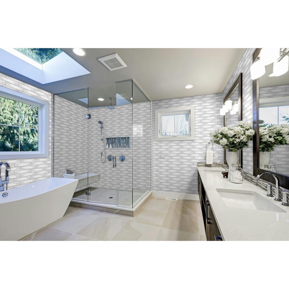 Emser Craft II White 3&quot; x 12&quot; Matte Ceramic Tile, , large