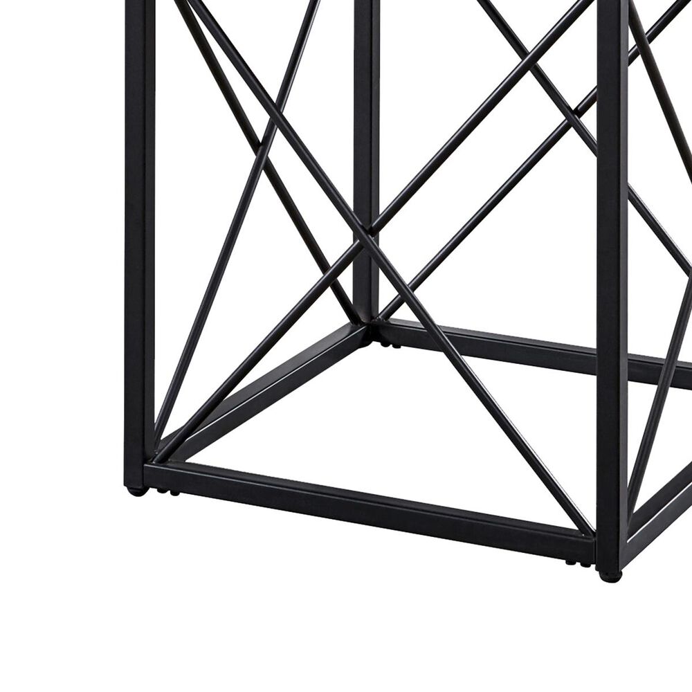 Crystal City Skyler End Table in White, , large