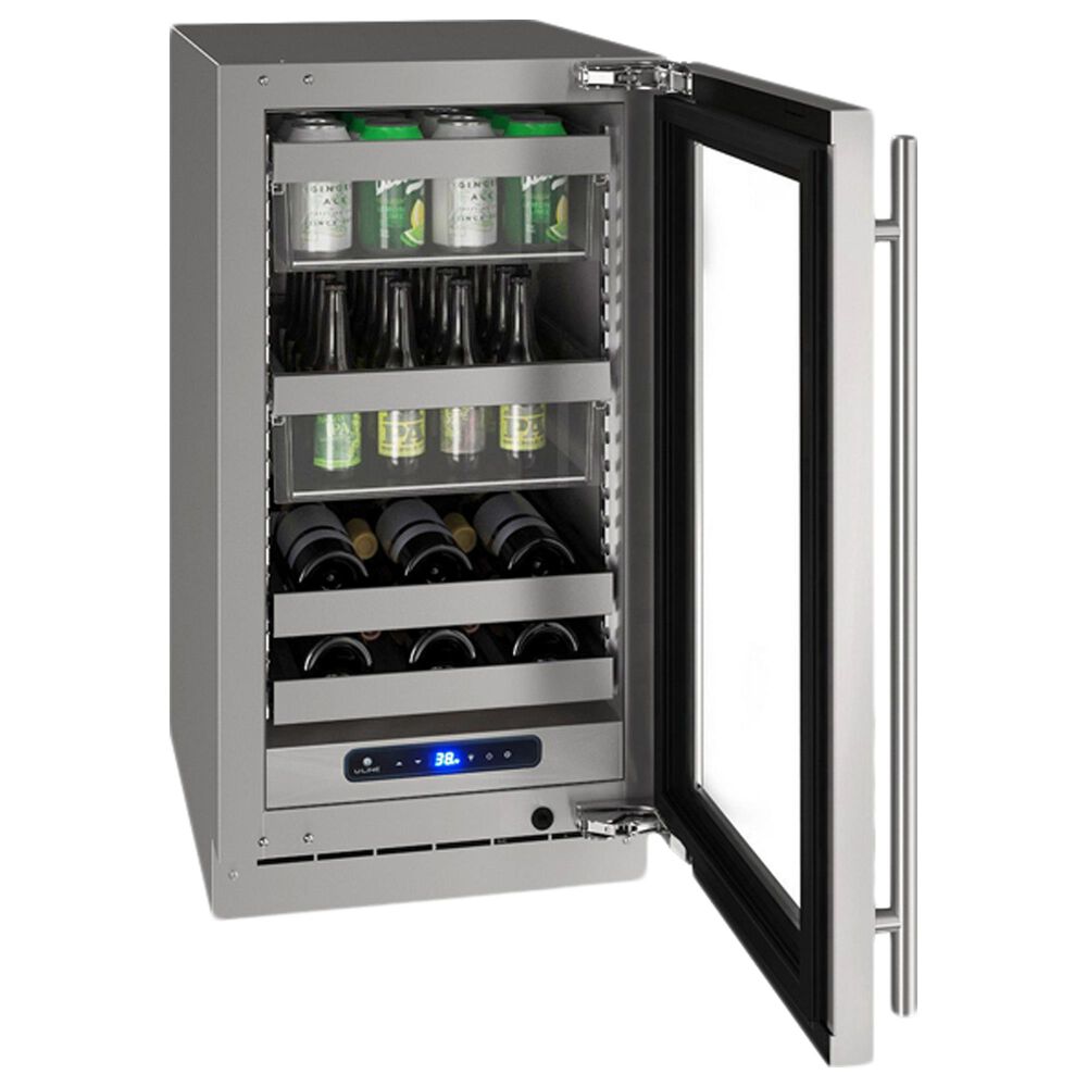 U-Line 18&quot; Beverage Center in Stainless Frame, , large