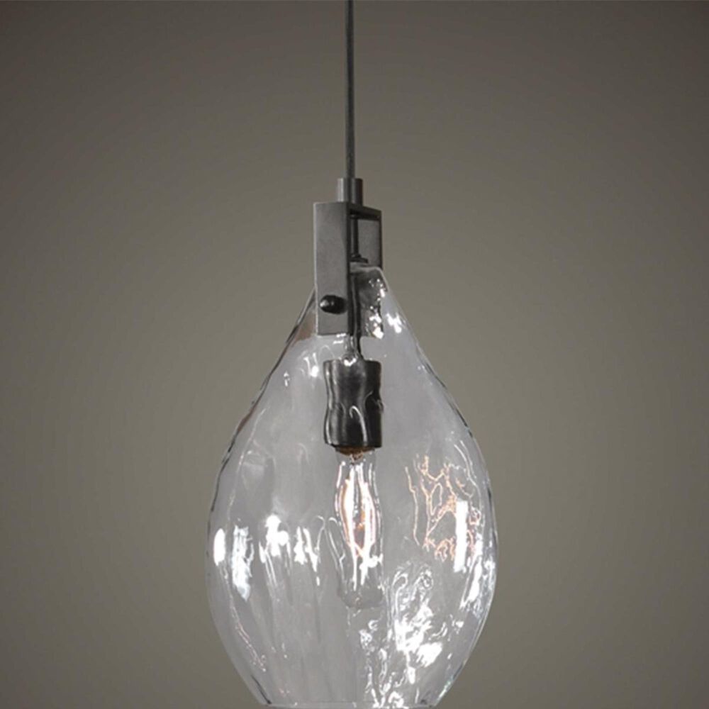 Uttermost Campester 1 Light Mini Pendant in Black, , large