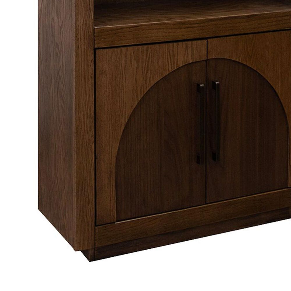 Legends Home Eclipse 78&quot; Bookcase in Bourbon and Walnut, , large