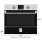 Hestan 30" Single Electric Wall Oven with Convection in Stealth, , large