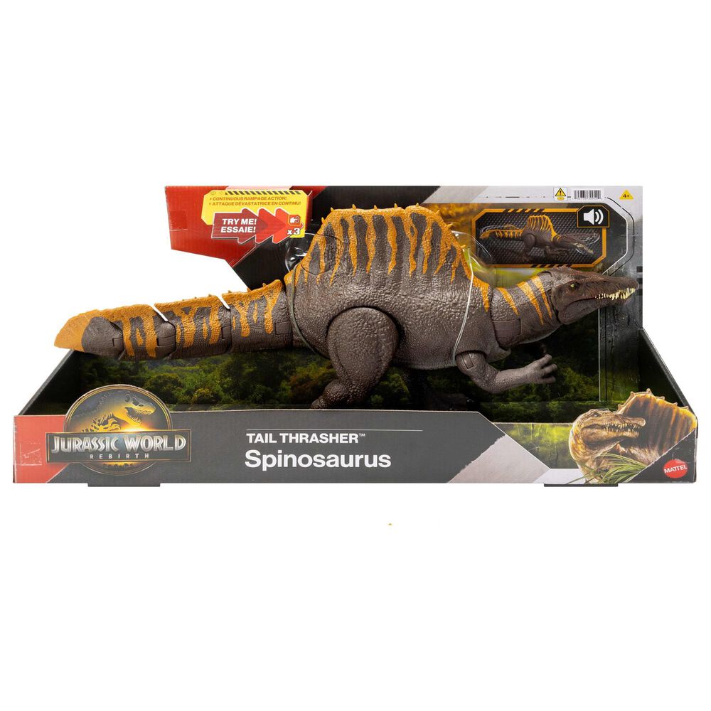 Jurassic World Tail Thrasher Spinosaurus Dinosaur Action Figure in Multicolor, , large