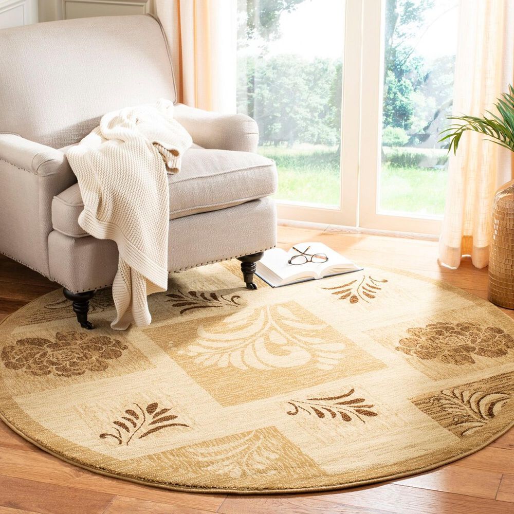 Safavieh Lyndhurst LNH554 5&#39;3&quot; Round Ivory and Multicolor Area Rug, , large