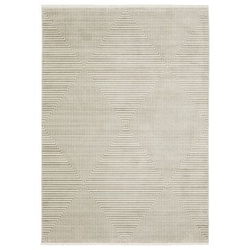 Oriental Weavers Bauer Geo Illusion 2"3" x 7"6" Beige Runner, , large