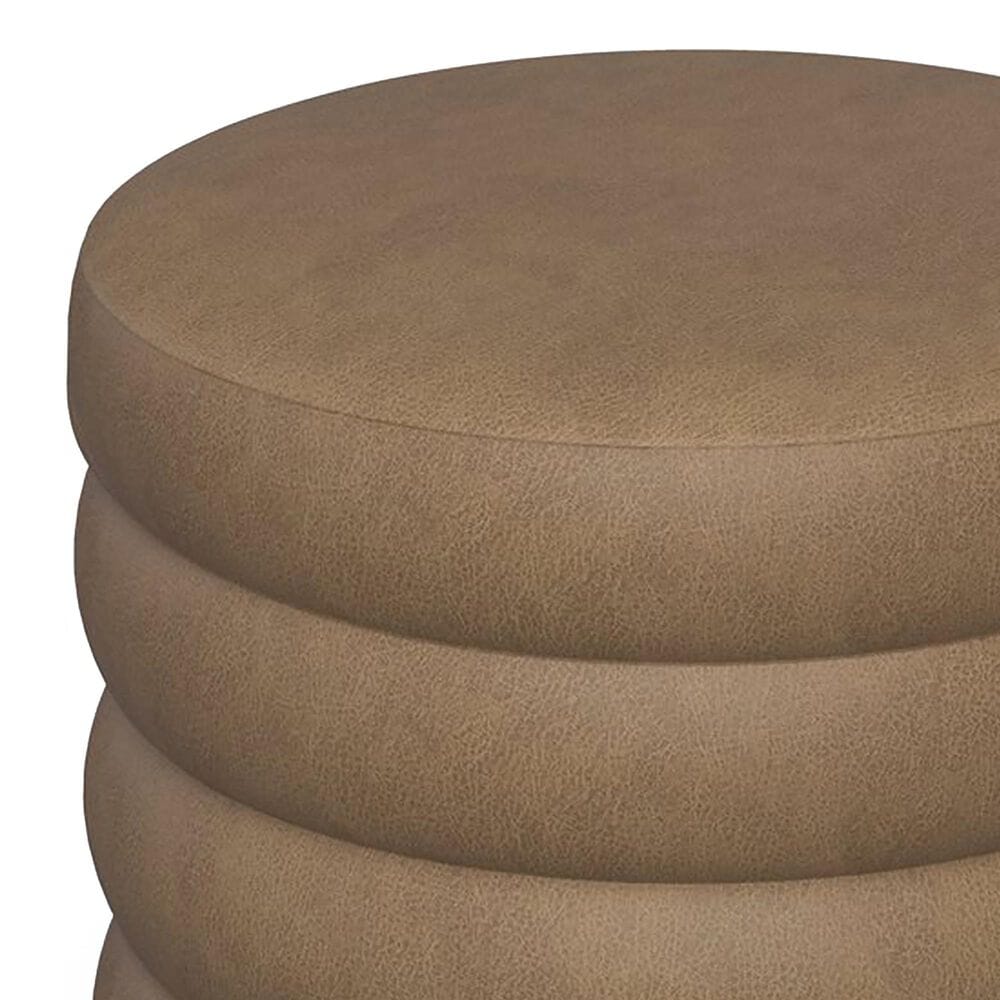 Golden Wave Furniture Zuri Storage Ottoman in Mocha, , large