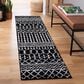 Safavieh Tulum TUL270 2" x 5" Black and Ivory Runner, , large