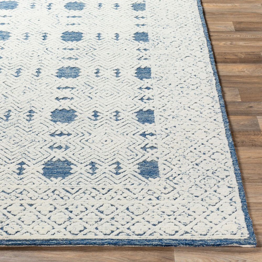 Surya Louvre Dark Blue, Cream and Pale Blue 10&#39; x 14&#39; Area Rug, , large