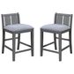 HOMLUX Counter Height Upholstered Chair in Gray (Set of 2), , large