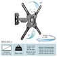 CorLiving 16" x 11" Full-Motion X-Frame TV Wall Mount in Black, , large