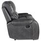 Steve Silver Keily Manual Reclining Sofa and Todoe Coffee Table in Dove Grey, , large