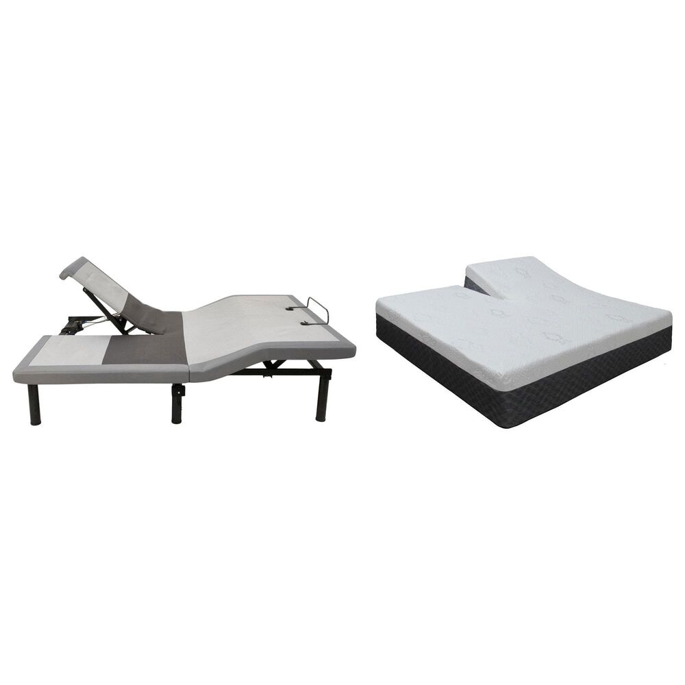 Sleeptronic Berkshire Regent Gel II Hybrid Firm Flex Head Queen Mattress with Flex SH Flex Head Queen Adjustable Base, , large