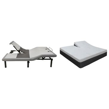 Sleeptronic Berkshire Regent Gel II Hybrid Firm Flex Head Queen Mattress with Flex SH Flex Head Queen Adjustable Base, , large