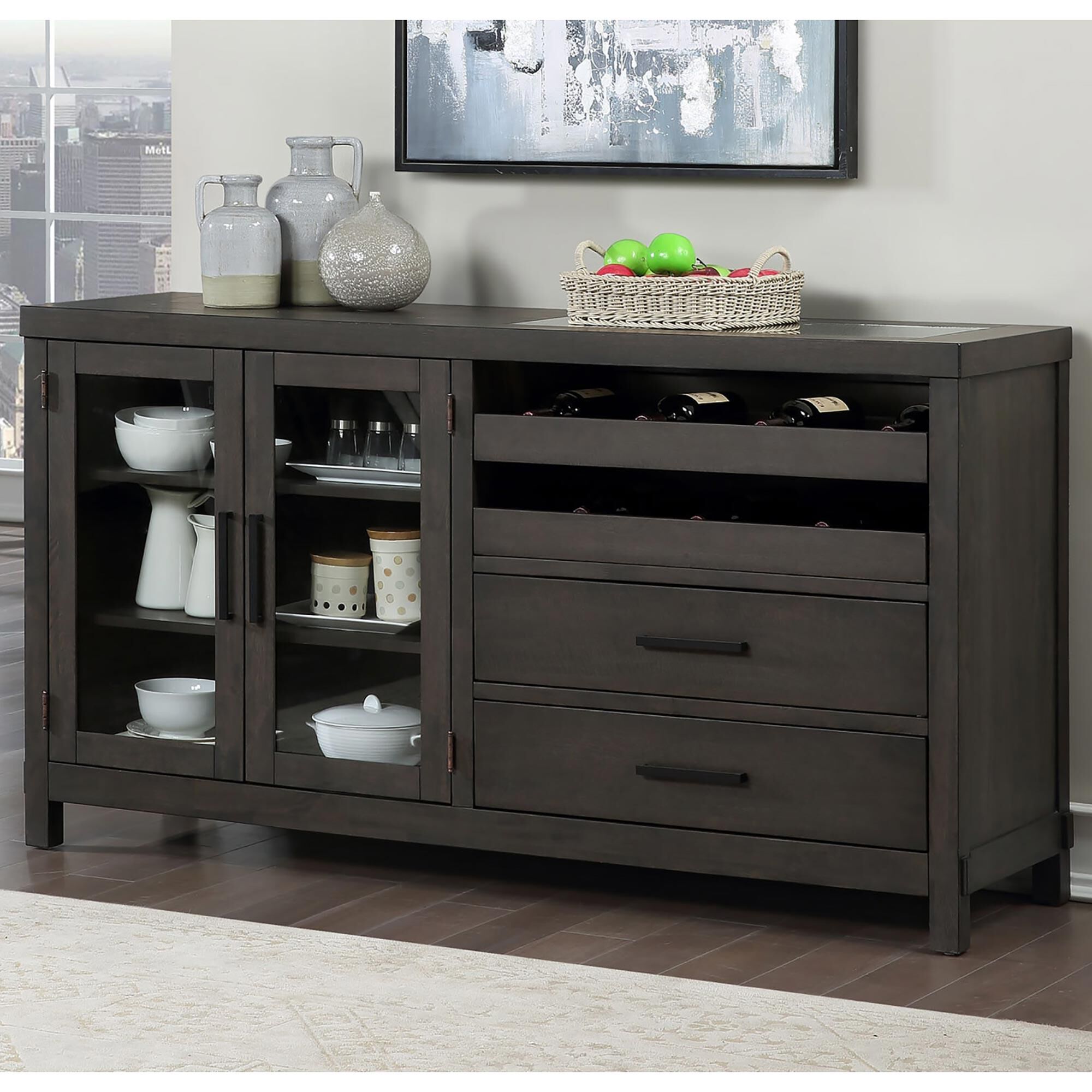 Crystal City Napa Server in Dusky Cedar